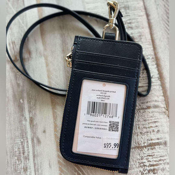 Kate ♠️ Spade Staci Orchard Dergade ID Card Holder / Wallet - Picture 2 of 3